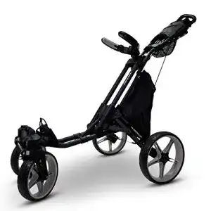 Golf-Trolley CaddyTek Qaud Tour Swivel 360 4-Rad Golf Push Trolley Golfcaddy Neu Modell 2021
