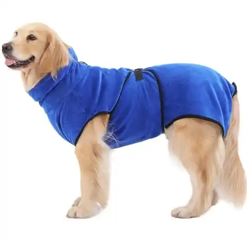 Hundebademantel Kaka mall Hunde-Bademantel Mikrofaser