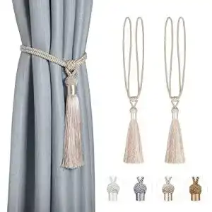 Raffhalter Dalababa 2 Stück Vorhanghalter Gardinenhalter Polyester