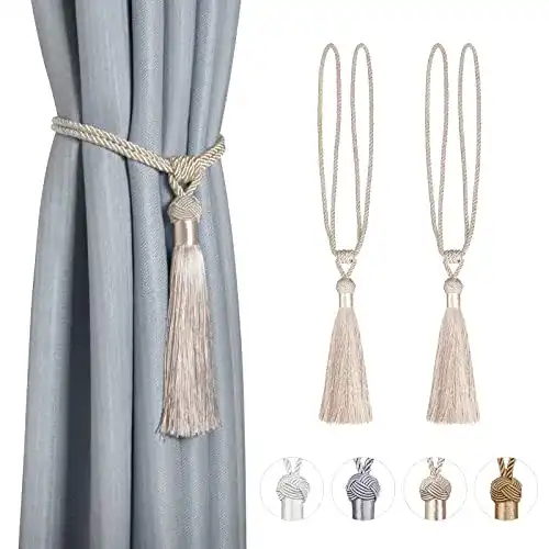 Raffhalter Dalababa 2 Stück Vorhanghalter Gardinenhalter Polyester