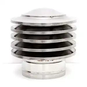 Kaminhaube myventilation.eu Edelstahl AISI304, 100-350mm