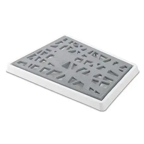 Brotschneidebrett Koziol Matrix, Kunststoff, cool grey mit weiß
