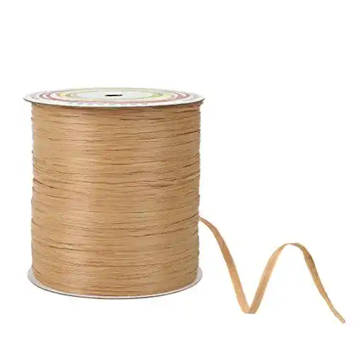 Bast HONGXIN-SHOP Raffia Natur Craft Ribbon 250M