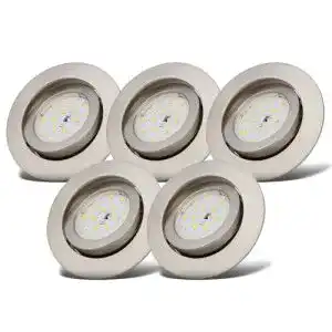 LED-Einbaustrahler B.K.Licht, 3-stufig dimmbar, 5er Set