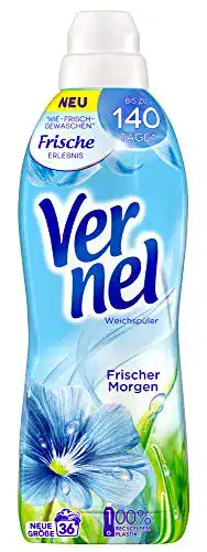 Die beste Vernel-Weichspüler Vernel Frischer Morgen, 36 Waschladungen 2026 Test Bestseller Vernel-Weichspüler Vernel Frischer Morgen, 36 Waschladungen