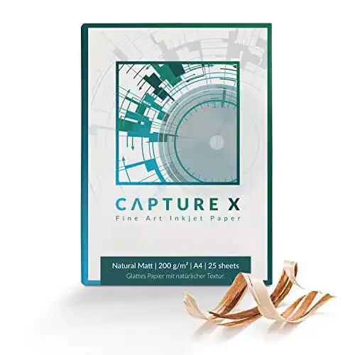 Fine-Art-Papier CAPTURE X Natural Matt, 200g/m², A4, 25 Blatt