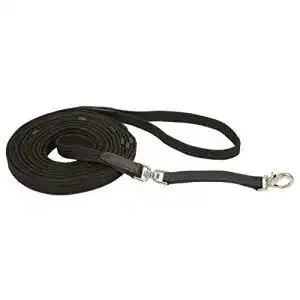 Longe Pferd Kerbl Longe de Travail avec Ame en cuir 8 m – noir