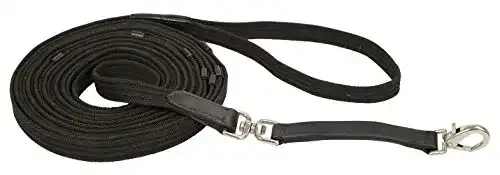 Longe Pferd Kerbl Longe de Travail avec Ame en cuir 8 m – noir