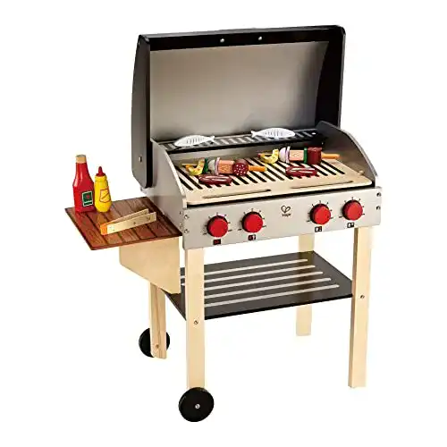 Kindergrill Hape E3127 Gourmet, Spielzeug-Grill aus Holz