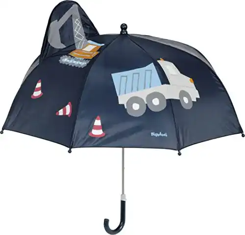 Kinder-Regenschirm Playshoes Jungen 3D Baustelle Regenschirm