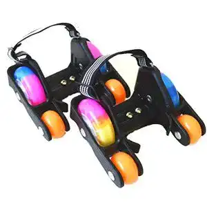 Fersenroller SSCYHT LED Flashroller Street Gliders Rollen Schuhe