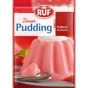 Puddingpulver RUF Erdbeer-Pudding, 3 x 38g