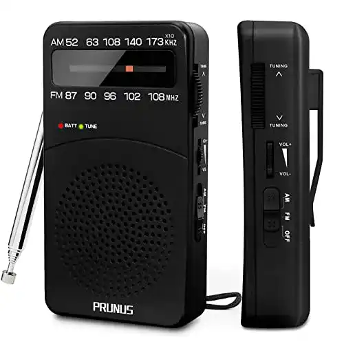 Taschenradio PRUNUS J-166 UKW/FM/AM mit Signalanzeige