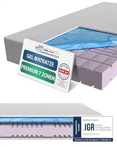 AM-Matratze AM Qualitätsmatratzen Premium-Gelschaum H2