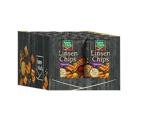 Linsen-Chips Funny-Frisch Linsen Chips Oriental, 12 x 90 g