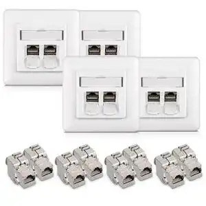Netzwerkdose kwmobile Keystone Dose Modul Set, 8X Keystone
