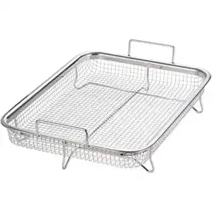 Backofen-Grillkorb PIQIUQIU Edelstahl Grillkorb Multifunktion