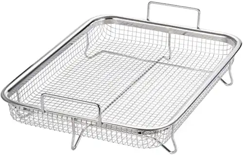 Backofen-Grillkorb PIQIUQIU Edelstahl Grillkorb Multifunktion