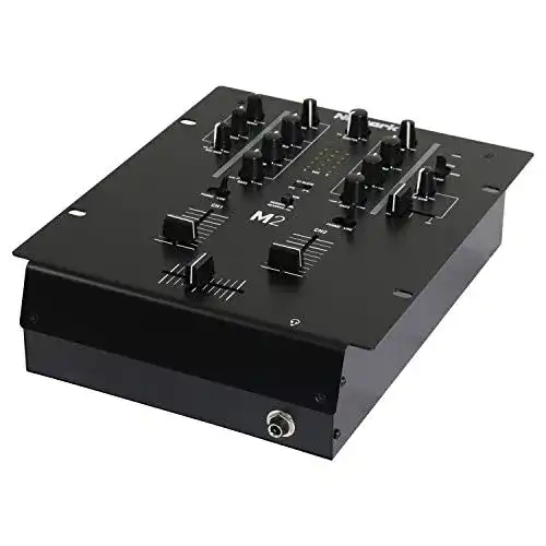 Mischpult Numark M2, 2-Kanal Scratch DJ Mixer, Rack-montierbar