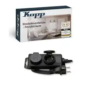 Kopp-Steckdosenleiste Kopp 2-Fach Feuchtraum-Steckdosenleiste