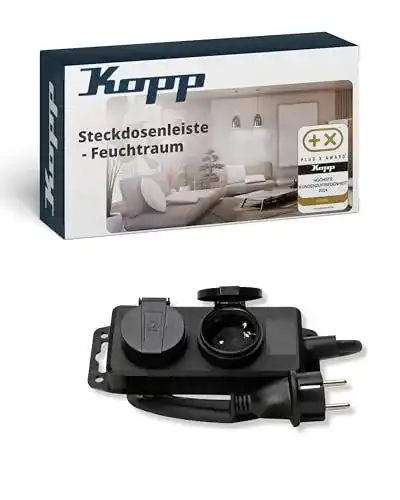 Kopp-Steckdosenleiste Kopp 2-Fach Feuchtraum-Steckdosenleiste