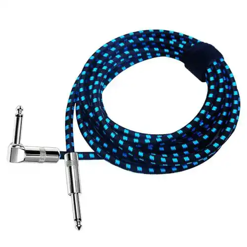 Gitarrenkabel Rayzm , 6.35mm geräuschloses Basskabel, 3 Meter