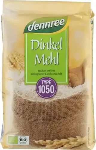 Dinkelmehl dennree Type 1050 (1 kg)