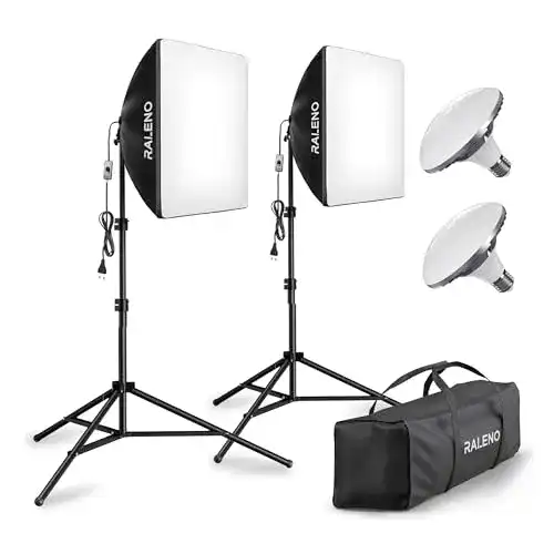 Softbox-Set RaLeno Softbox, 50 W LED Softbox Fotostudio Set