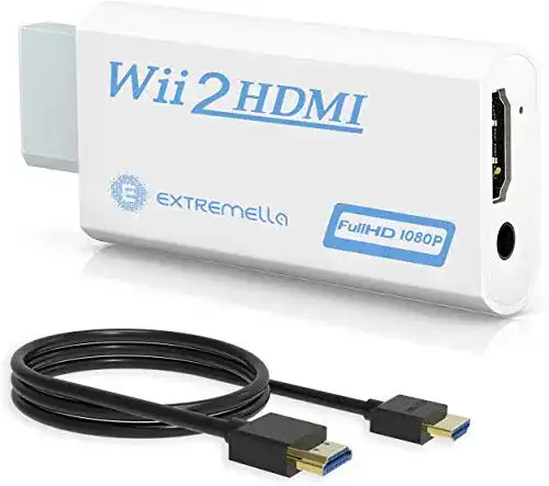 Wii-to-HDMI Extremella Wii zu HDMI Adapter mit HDMI Kabel