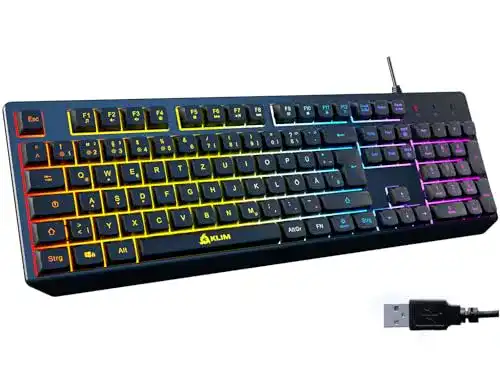 Klim-Tastatur KLIM Chroma Gaming Tastatur QWERTZ DEUTSCH