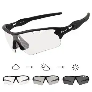 Sportbrille selbsttönend BangLong Fahrradbrille Selbsttönend