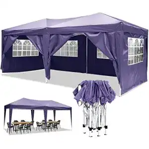 Pavillon (3×6) YUEBO Faltpavillon Wasserdicht, 4 Seitenteile