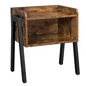 Nachttisch Vintage VASAGLE Nachttisch mit offenem Fach