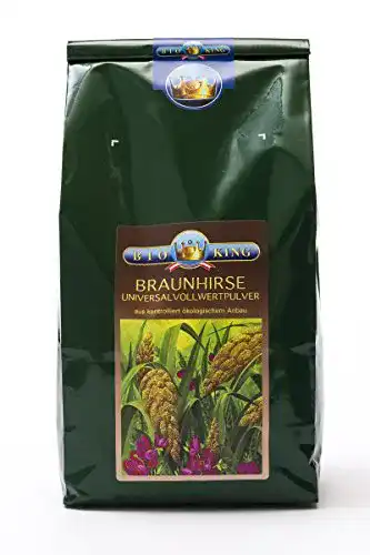 Braunhirse Bioking 2x 1000g BIO, Vollwertpulver (EUR 8,29 / kg)