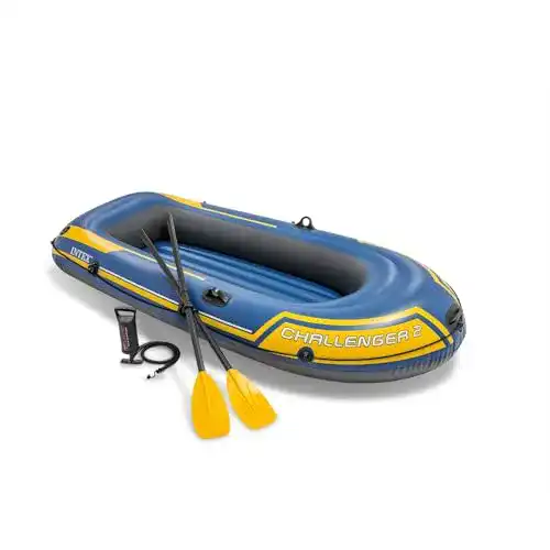 Schlauchboot 2 Personen Intex Challenger 2 Set Schlauchboot