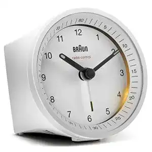 Braun-Funkwecker Braun, ruhiges Uhrwerk, Crescendo-Alarm
