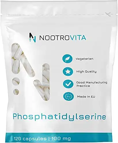 Phosphatidylserin Nootrovita 120 Kapseln, bei Stress, Konzentration
