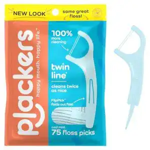 Zahnseide-Sticks Placker Twin-Line Advance-Reinigung, 75 Stück