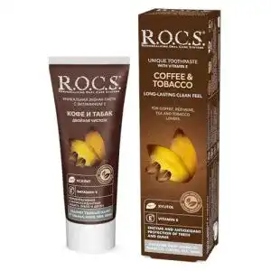 Rocs-Zahnpasta rocs Erwachsene Kaffee + Tabak Zahnpasta 60 ml