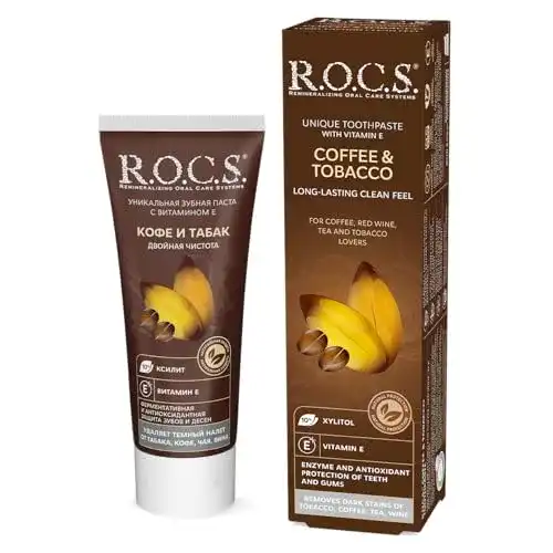 Rocs-Zahnpasta rocs Erwachsene Kaffee + Tabak Zahnpasta 60 ml