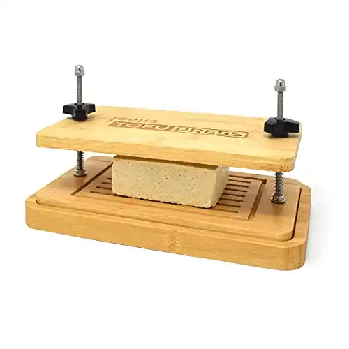 Tofu-Presse joeji’s Kitchen Bambus Tofu Press mit Unterboden