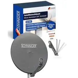 Schwaiger-Satellitenschüssel SCHWAIGER 227 mit LNB Tragarm