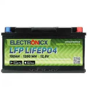 Versorgungsbatterie Electronicx LiFePO4 Batterie 100Ah 12V