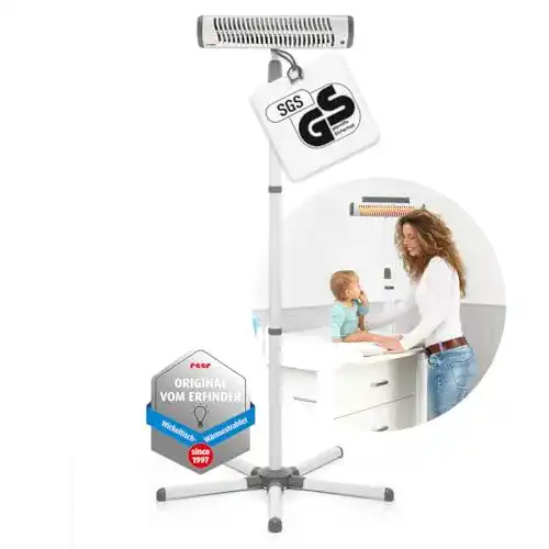 Heizstrahler mit Standfuß Reer Wickeltischstrahler EasyHeat Flex