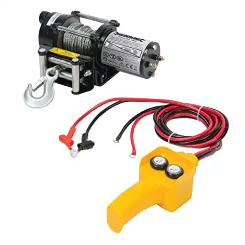 Seilwinde 12V Silverline 748850 Elektrische Seilwinde, 12 V 909 kg