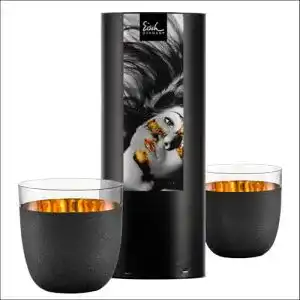 Eisch-Gläser Eisch Glas 2 x Eisch, Cosmo Gold, “Becher 104/15”