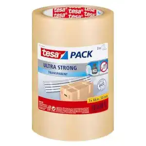 Paketklebeband tesa pack® Ultra Strong, 66 m x 50 mm, 3 Rollen