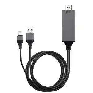 Lightning-HDMI-Kabel OKCS HDMI 8-Pin Kabel, 2 Meter AV/TV