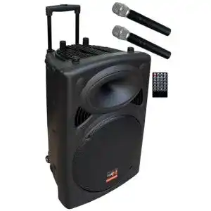 Aktivboxen E-Lektron Mobile PA Sound Anlage Akku-MP3-USB-SD