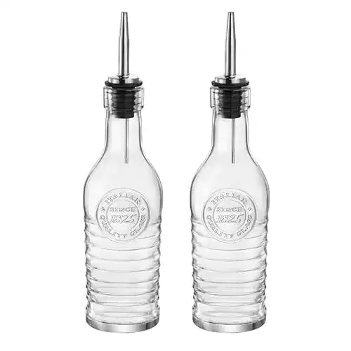 Essig-Öl-Spender Bormioli Rocco Officina 1825, Glasflasche 2er-Set